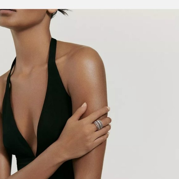 Infinity Jewelry 925 Silver Diamond Ring - Picture 5 of 5